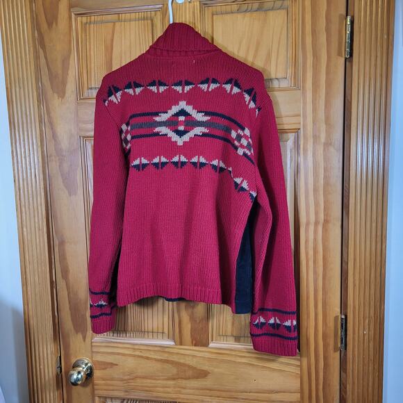 Vintage RARE 90s Pendleton Wool Suede Jacket Aztec Southwest Size XL - Picture 1 of 4